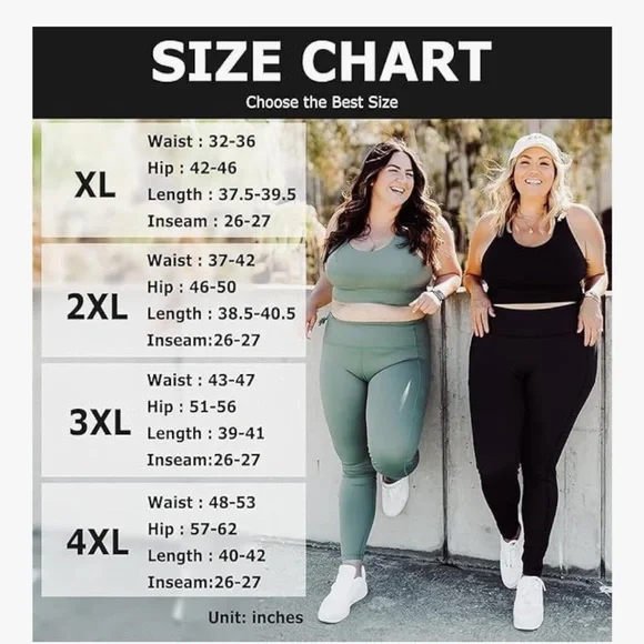 Plus Size Leggings for 2X - Picture 5 of 11